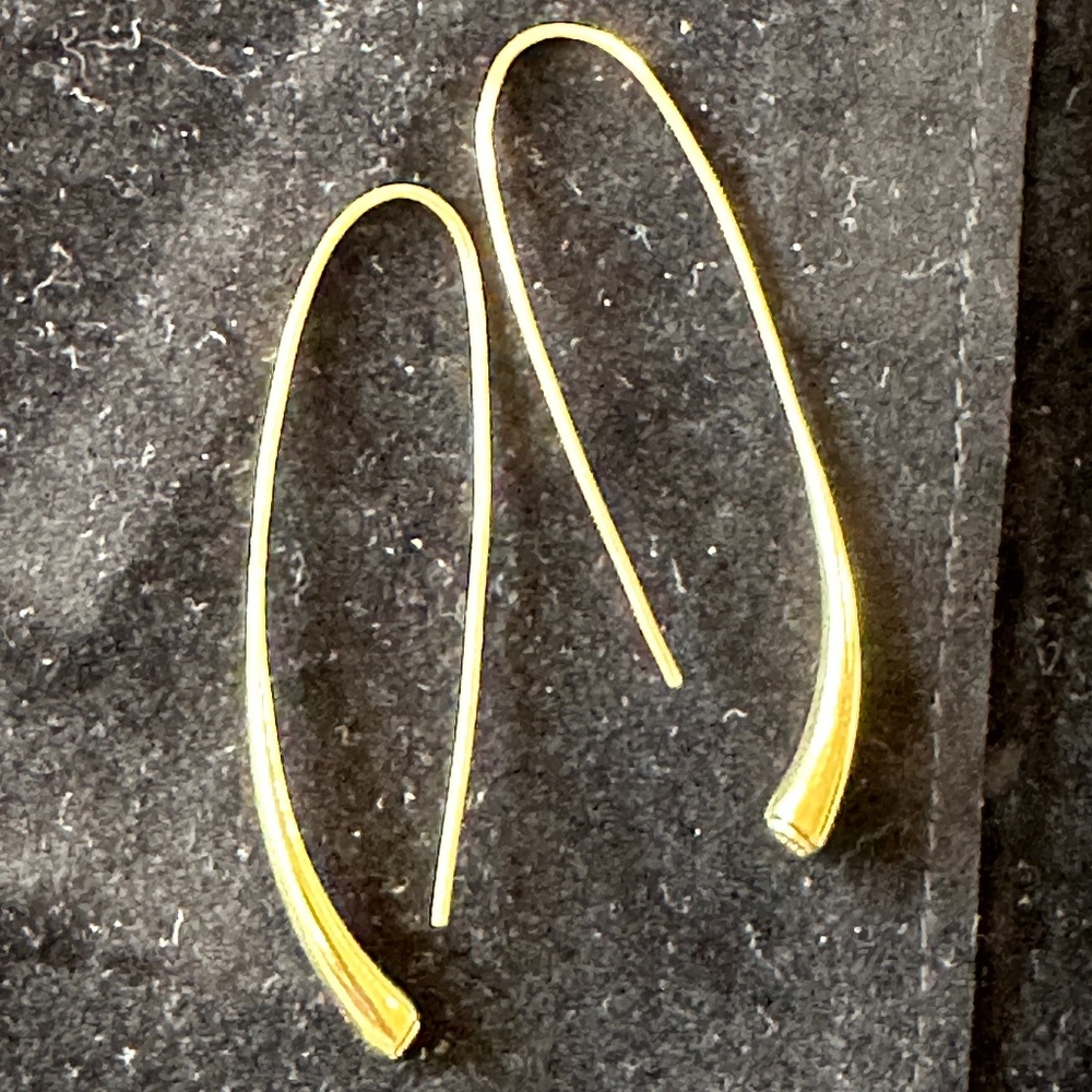 14kt yellow gold loop earrings